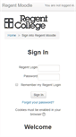 Mobile Screenshot of moodle.regent-college.edu